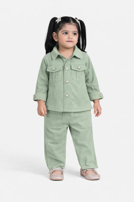 Girls 3 Piece Jacket Set ( 1 to 4 ) years - Image 3